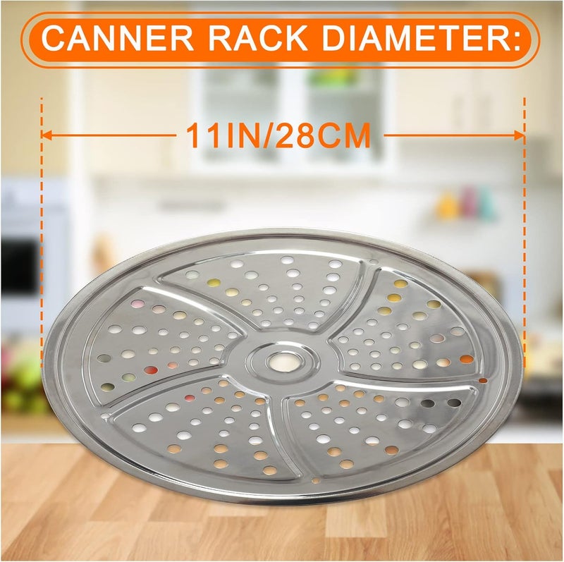 FONLLAM 2Pack Canner Rack for Pressure Canner, 11-Inch Stainless Steel Pressure Cooker Rack, Compatible with Presto, All-American and More - Image 4